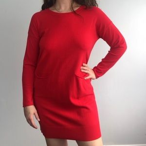 red KOKOMARINA sweater dress